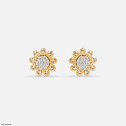 Sunshine Bloom Diamond Earrings 18K Yellow Gold