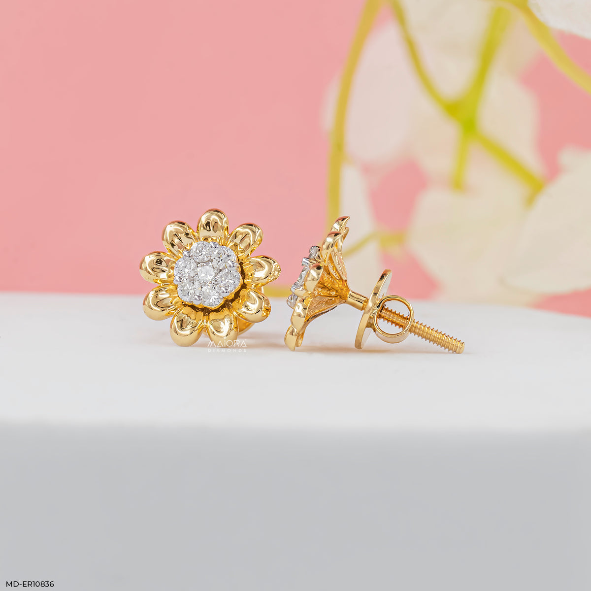 Sunshine Bloom Diamond Earrings