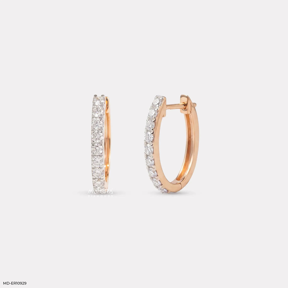 Liner Diamond Bali Earrings
