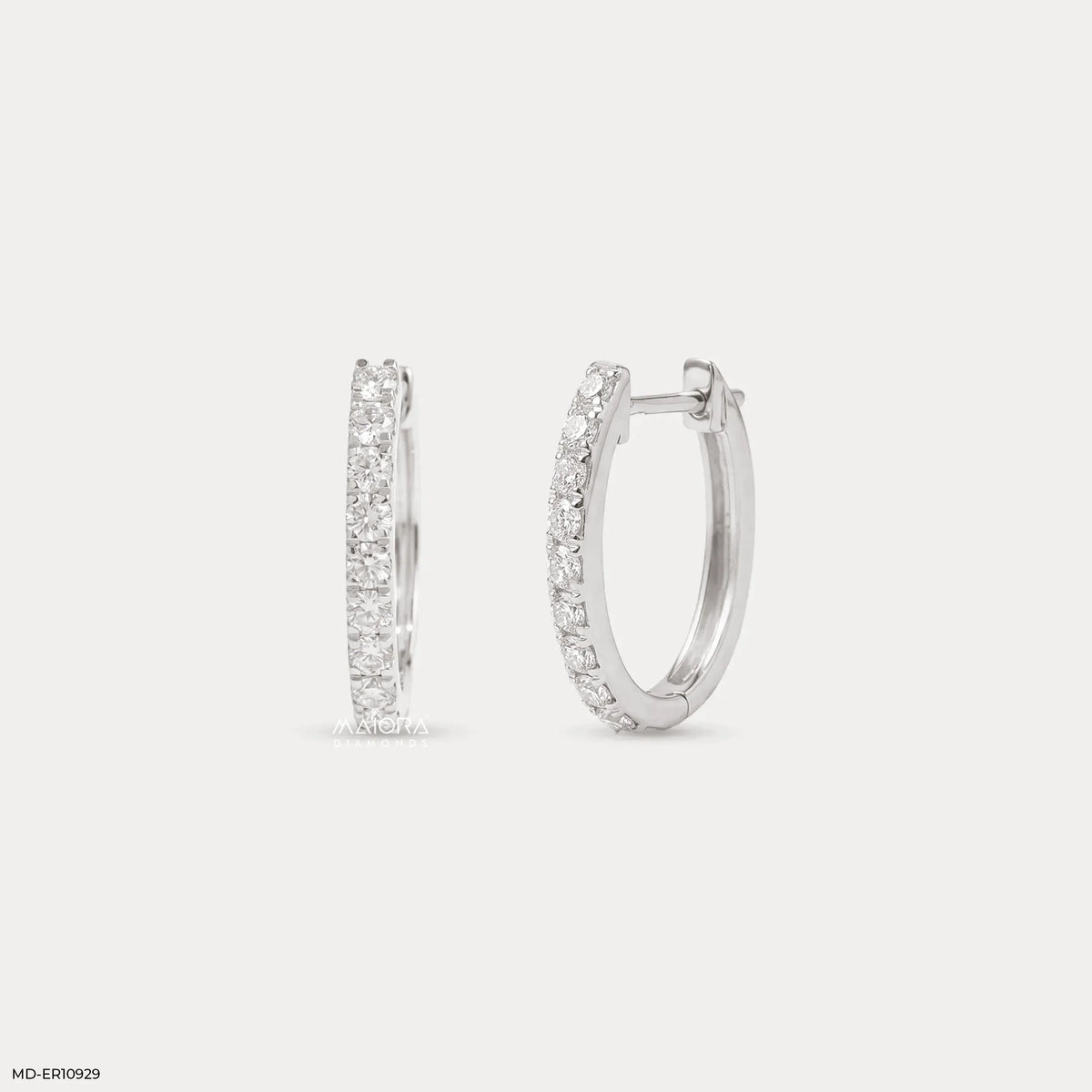 Liner Diamond Bali Earrings
