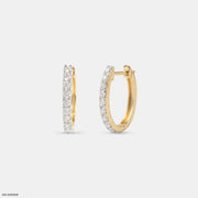 Liner Diamond Bali Earrings