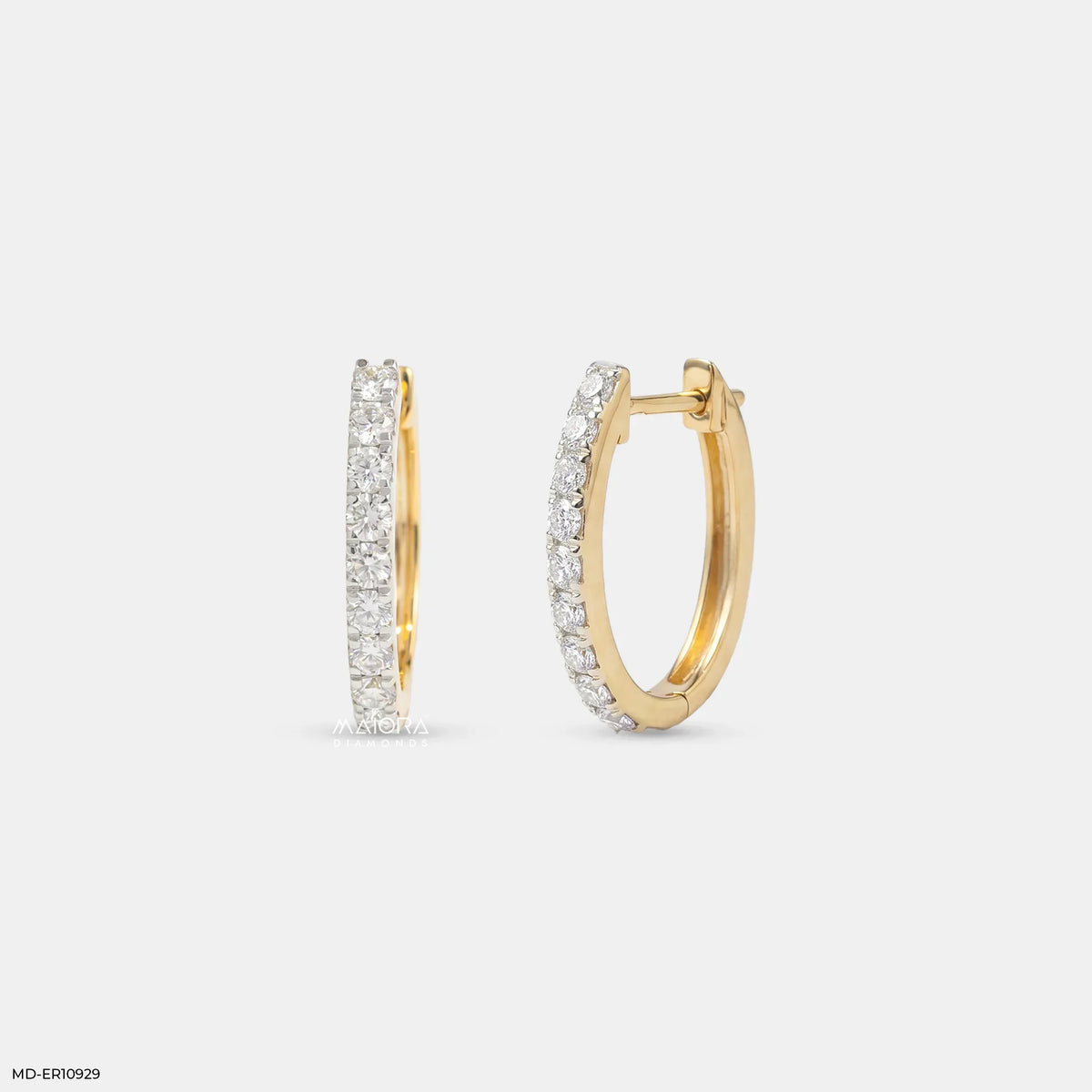Liner Diamond Bali Earrings