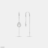 Petal Drop Sui Dhaga Diamond Earrings 9K Yellow Gold