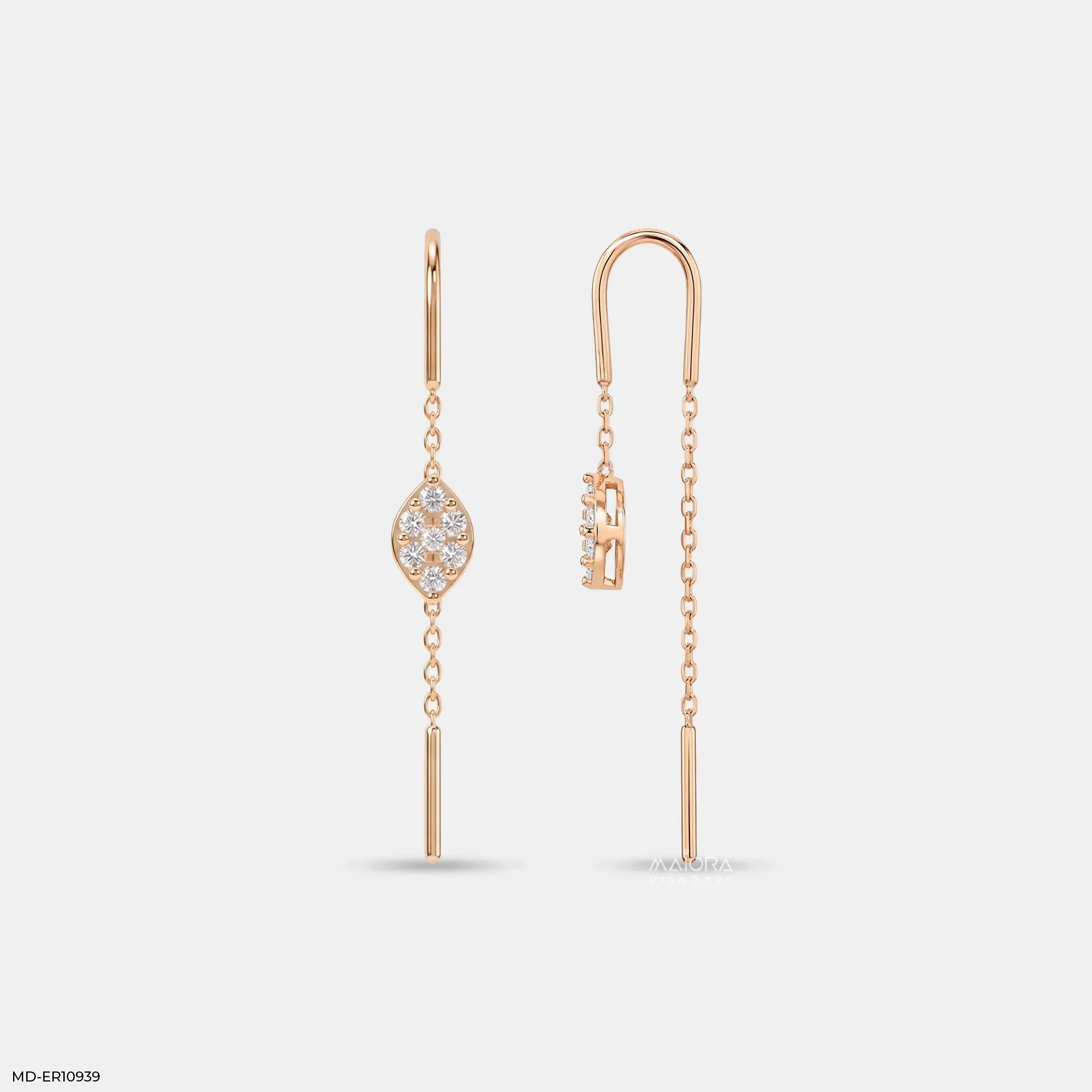 Marquise Glow Sui Dhaga Diamond Earrings