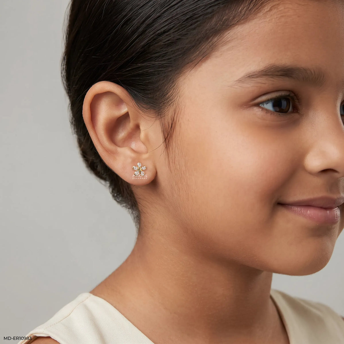 Daisy Bloom Kids Diamond Earrings