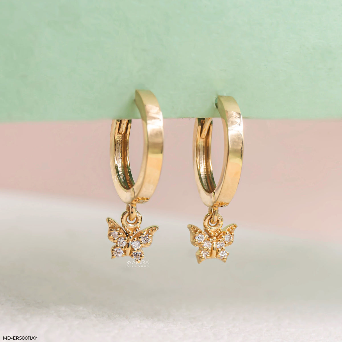 Brilliant Wings Diamond Bali Earrings
