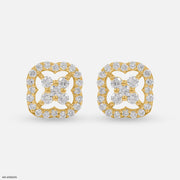 Framed Blossom Lab Diamond Earrings