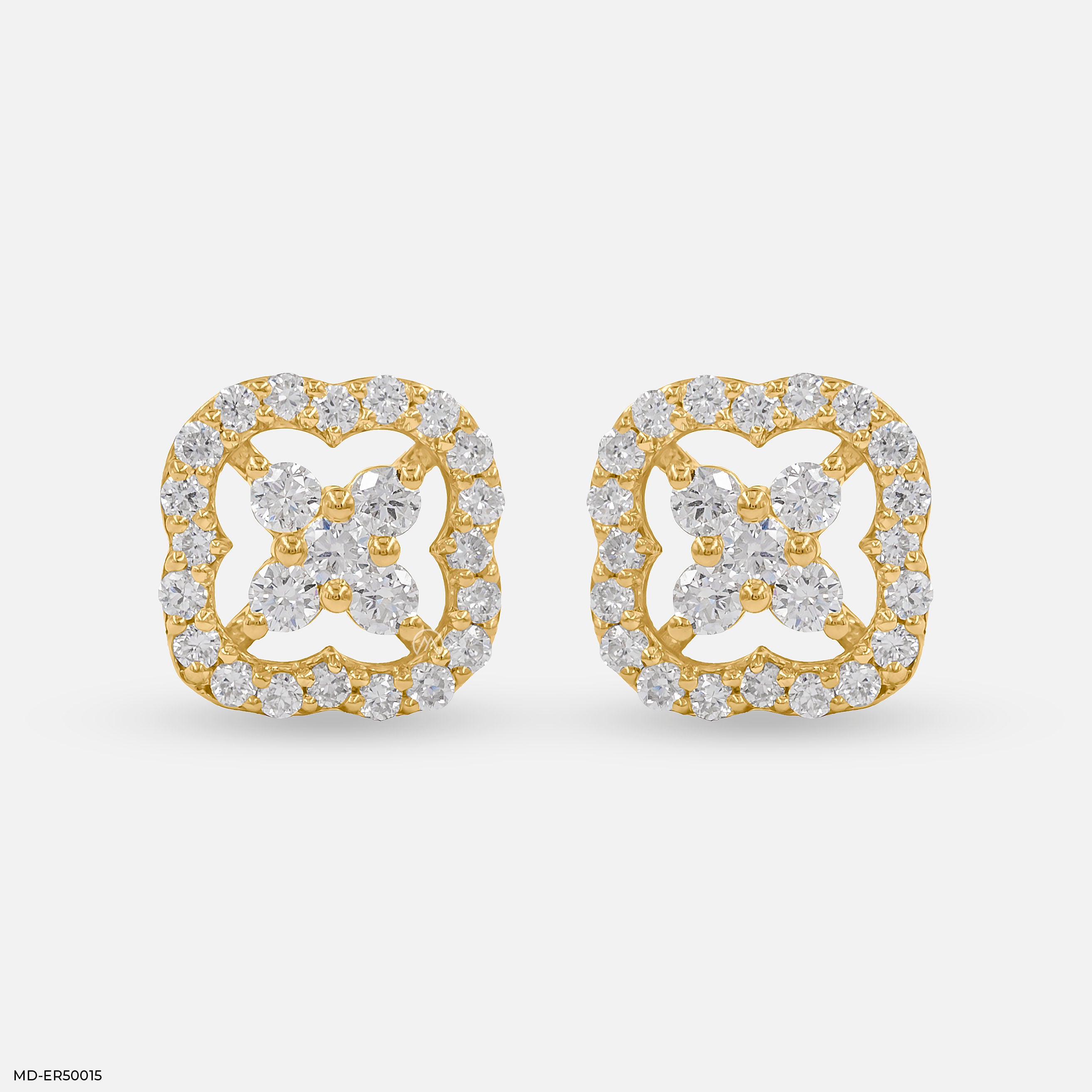 Framed Blossom Lab Diamond Earrings