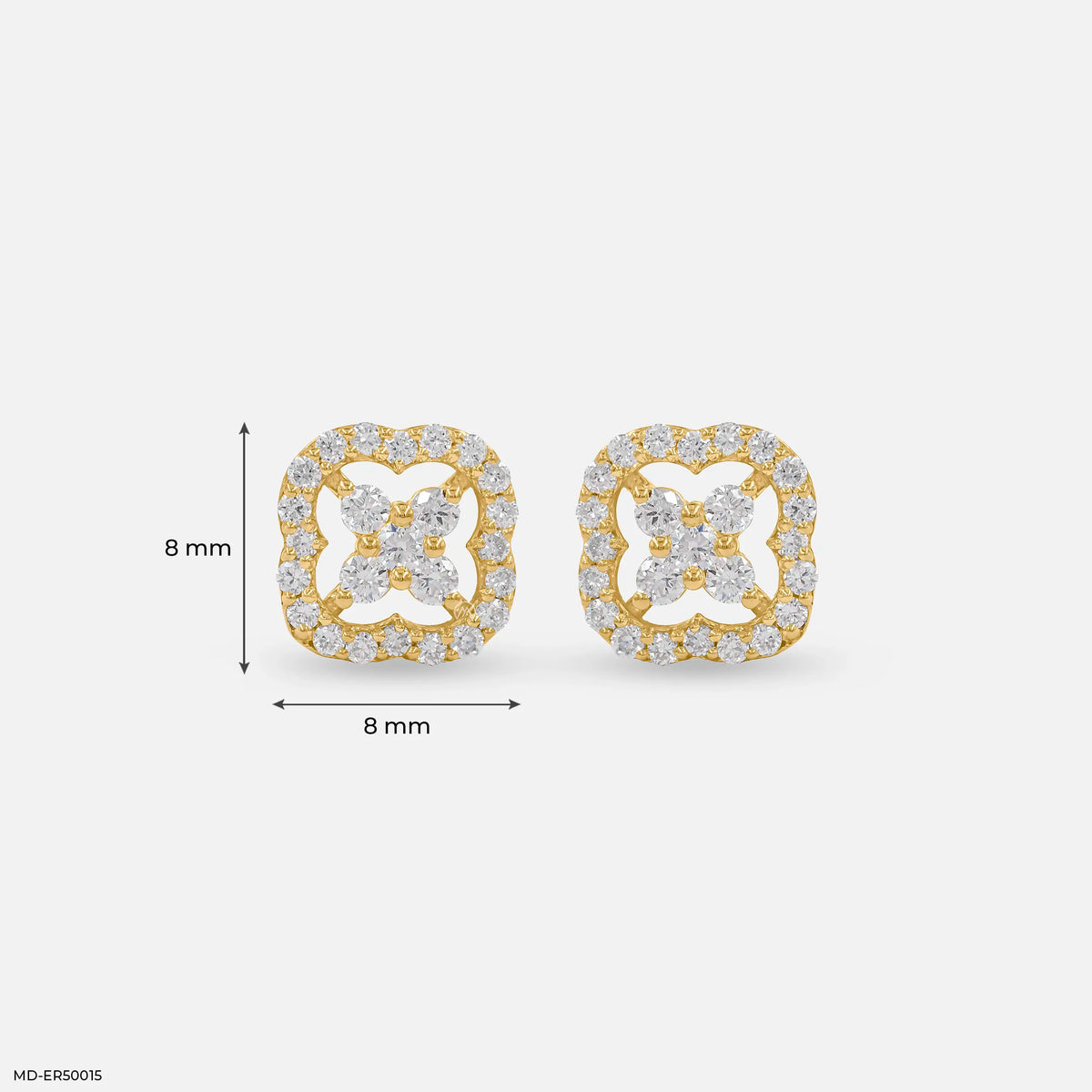 Framed Blossom Lab Diamond Earrings