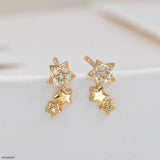 Celestial Comet Climber Earrings 925 Sterling Silver