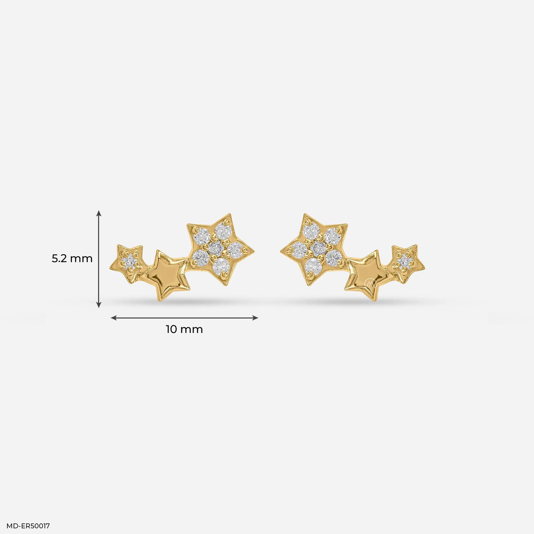 Celestial Comet Climber Earrings 925 Sterling Silver