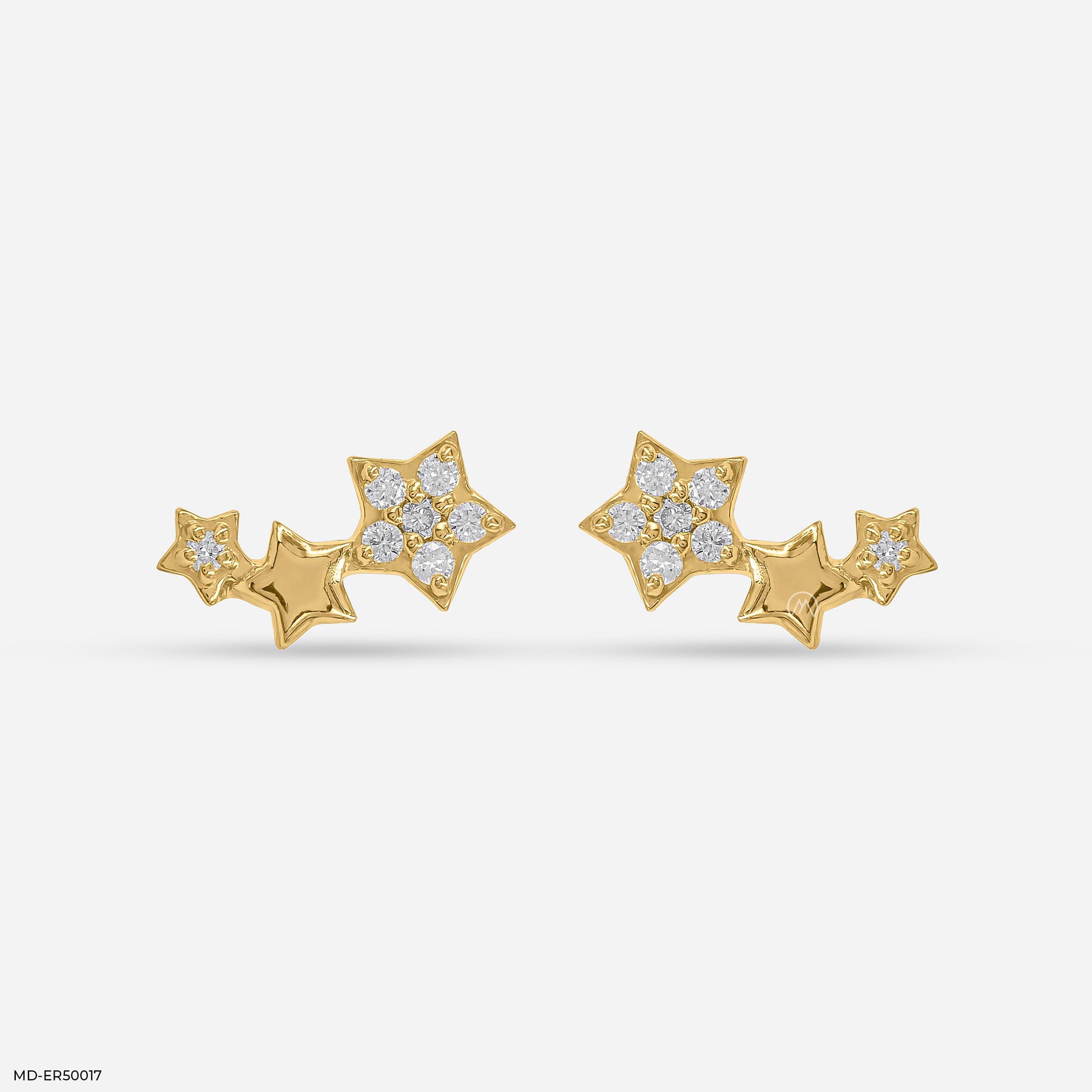 Celestial Comet Climber Earrings 925 Sterling Silver