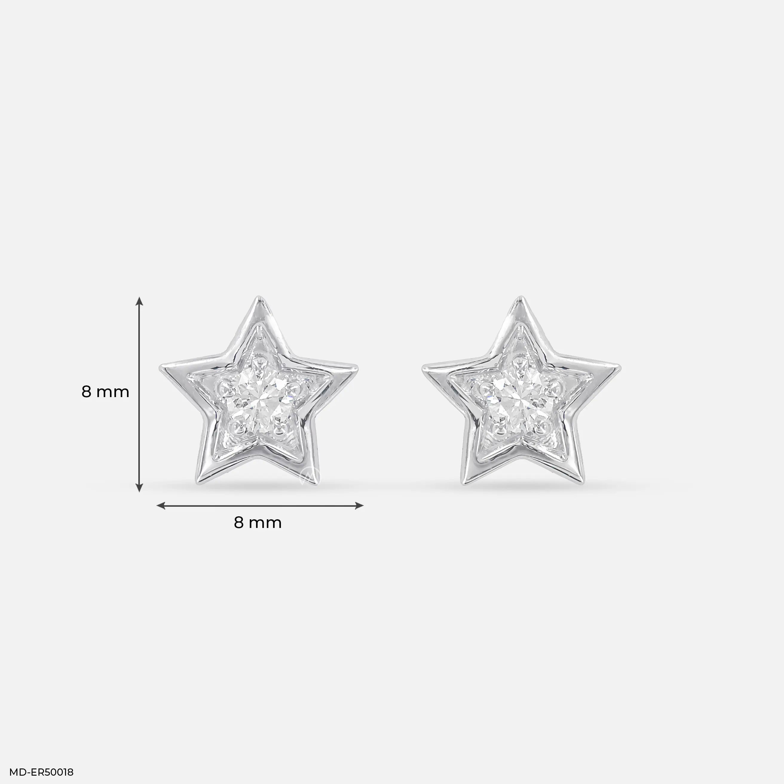 Mini Starry Lab Diamond Stud 925 Sterling Silver