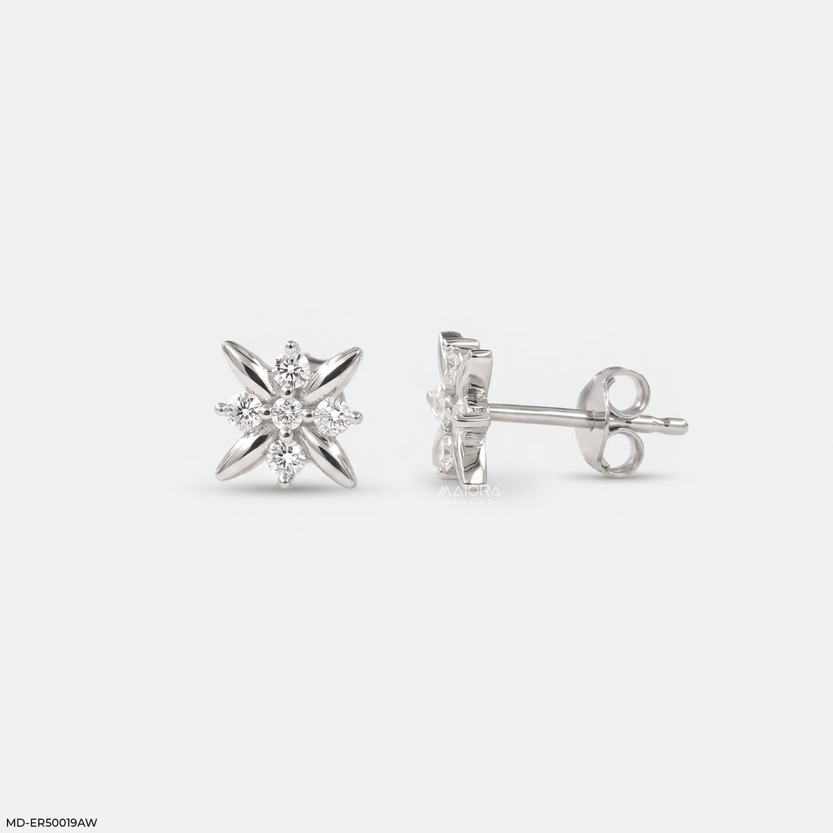 Tiny Bloom Diamond Earrings