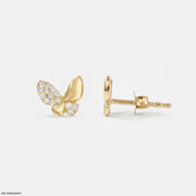 Butterfly Bliss Diamond Studs Earrings