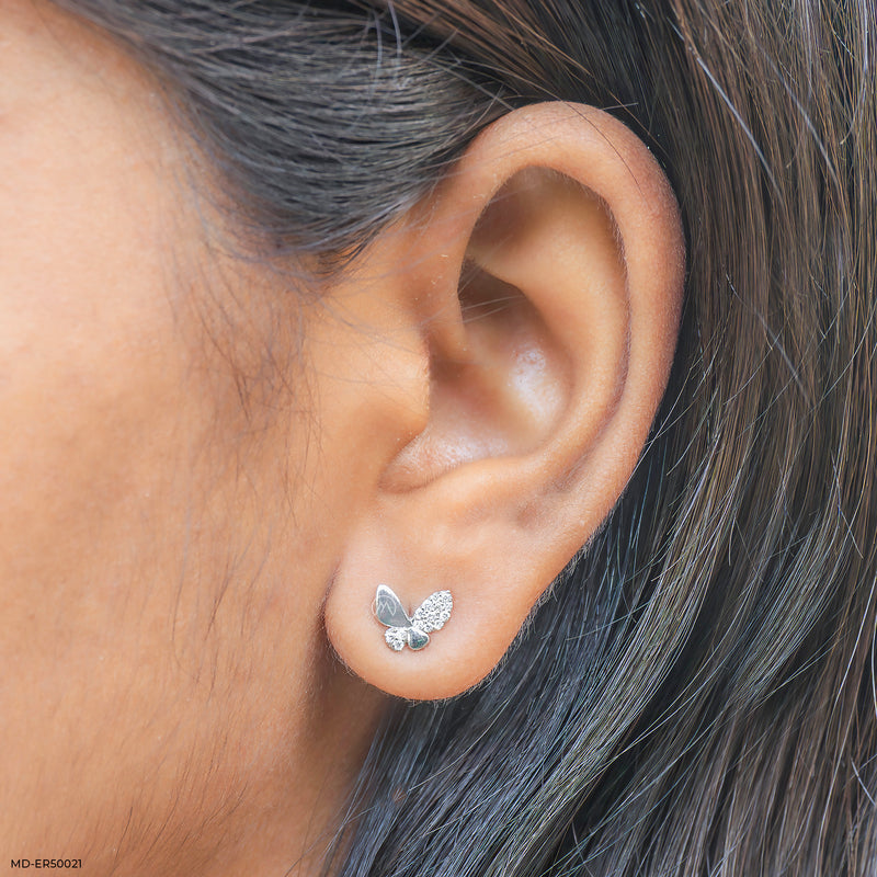 Glitterfly Lab Diamond Earrings 925 Sterling Silver