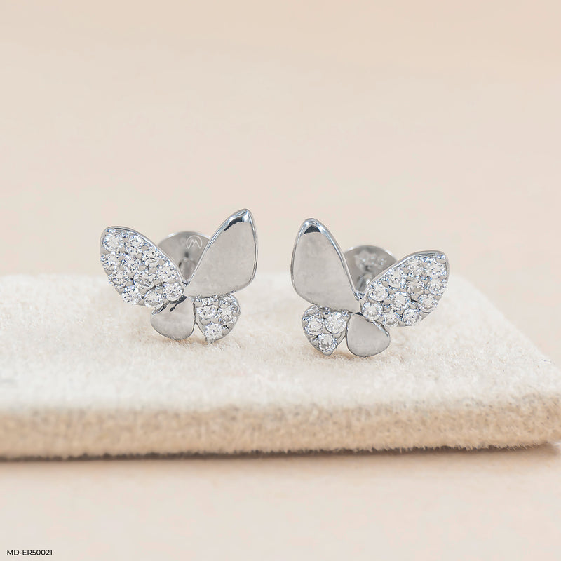 Glitterfly Lab Diamond Earrings 925 Sterling Silver