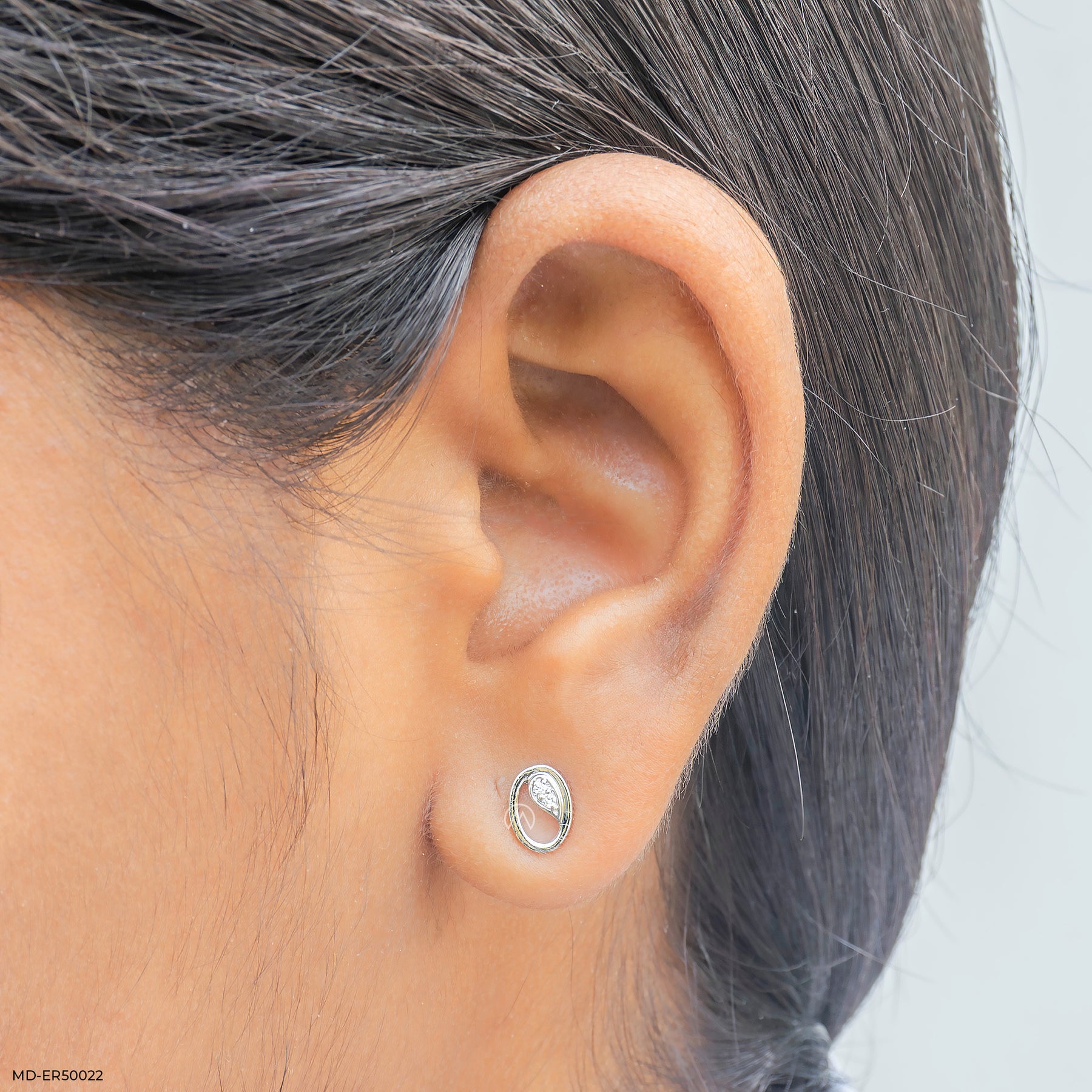 Evola Lab Diamond Earrings 925 Sterling Silver