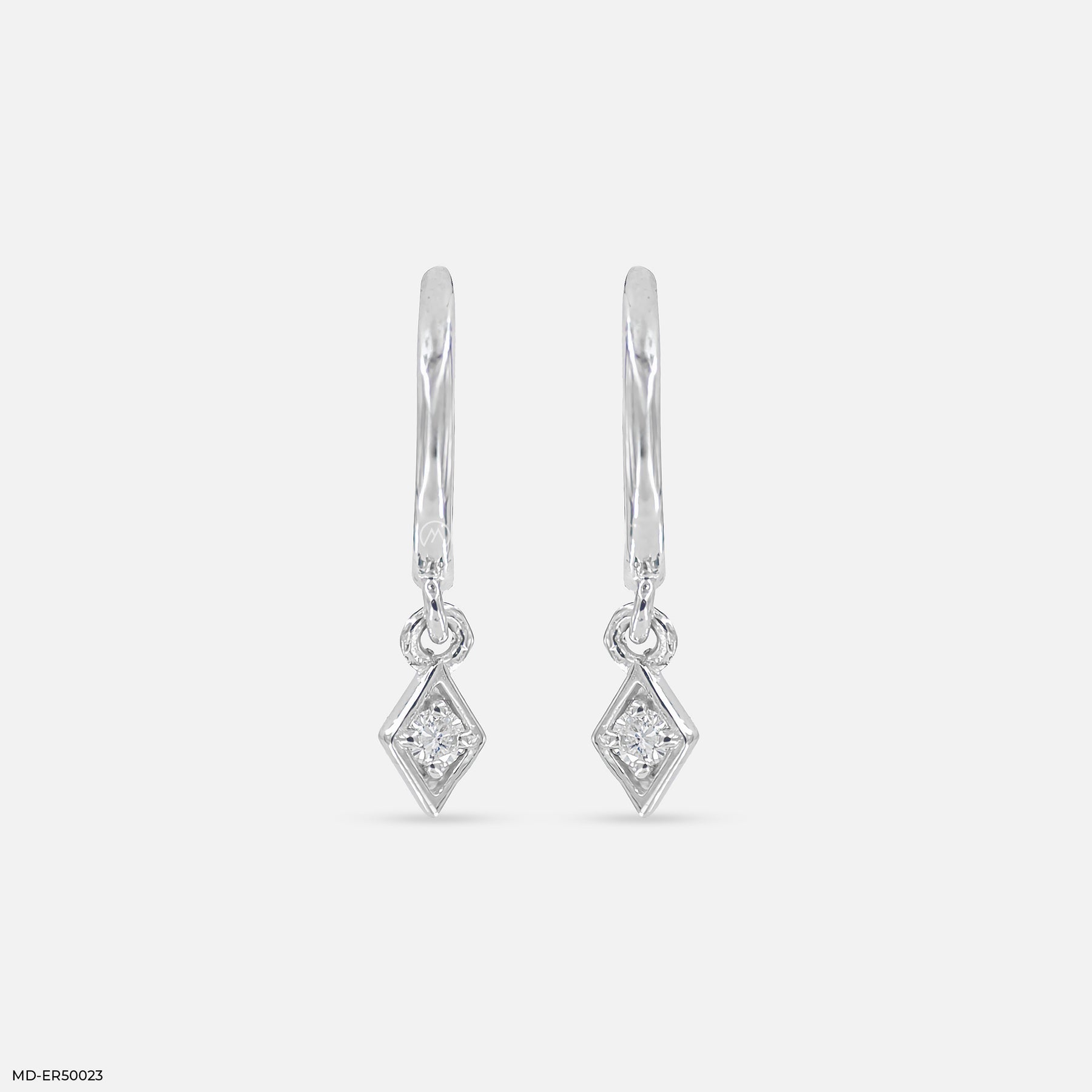 Dazzling Drop Lab Diamond Bali 925 Sterling Silver