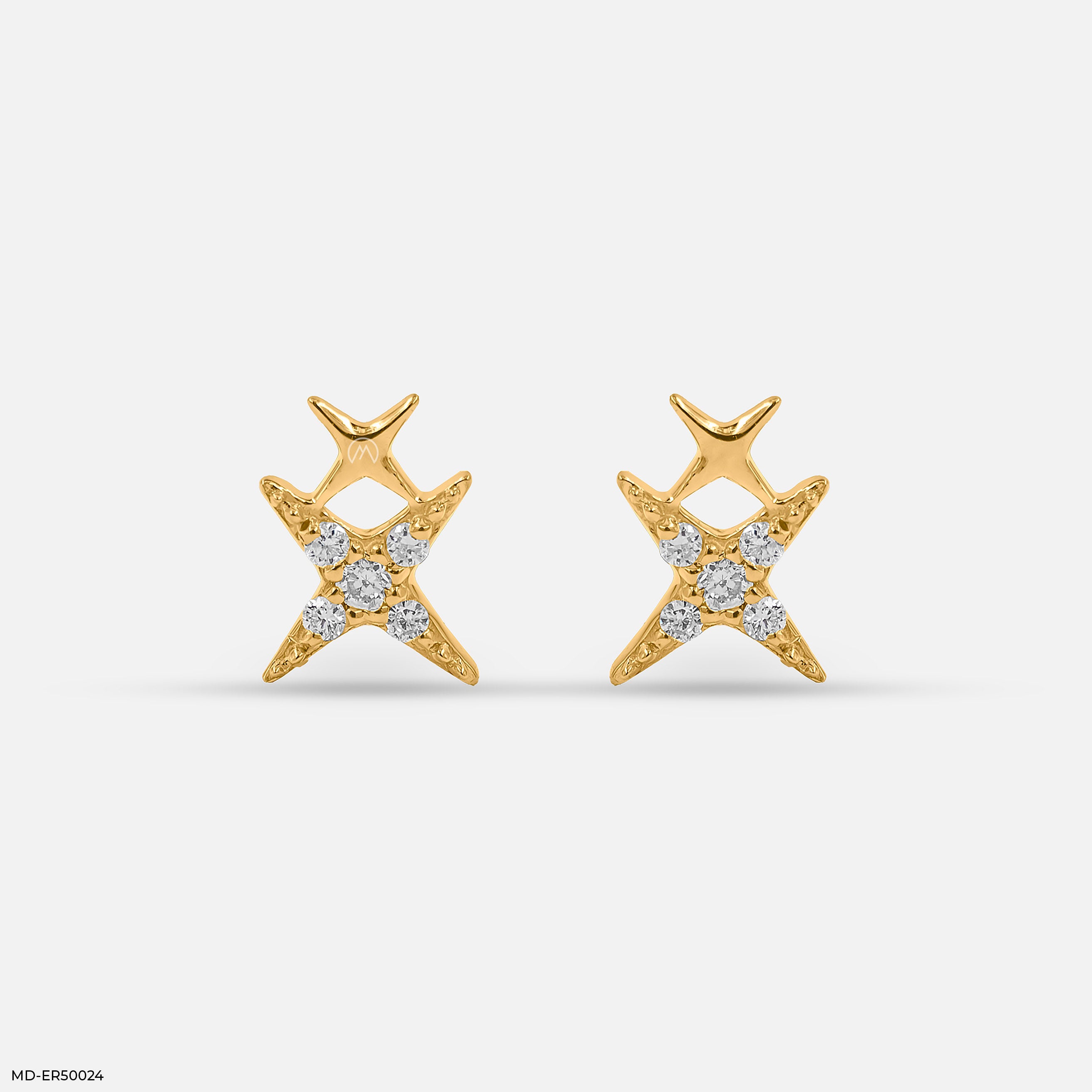 Stardust Lab Diamond Stud 925 Sterling Silver