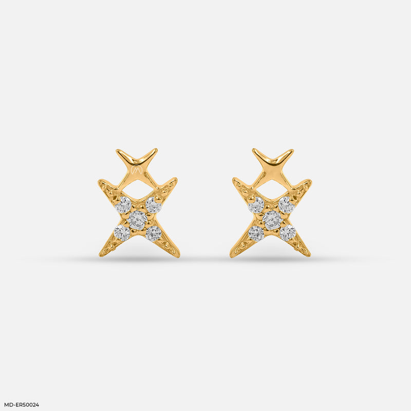 Stardust Lab Diamond Stud 925 Sterling Silver