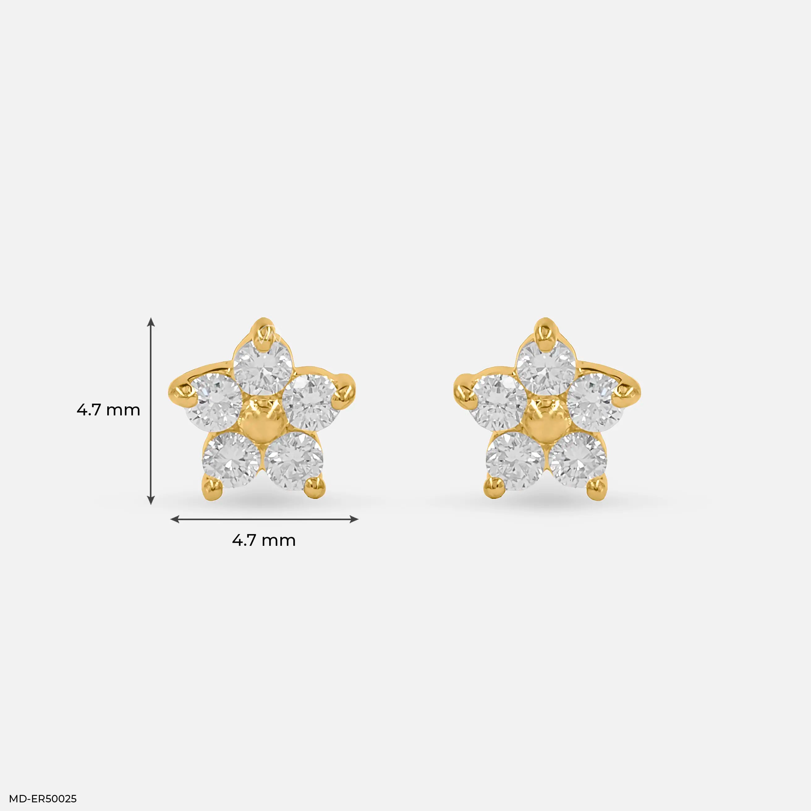 Lustra Lab Diamond Stud 925 Sterling Silver