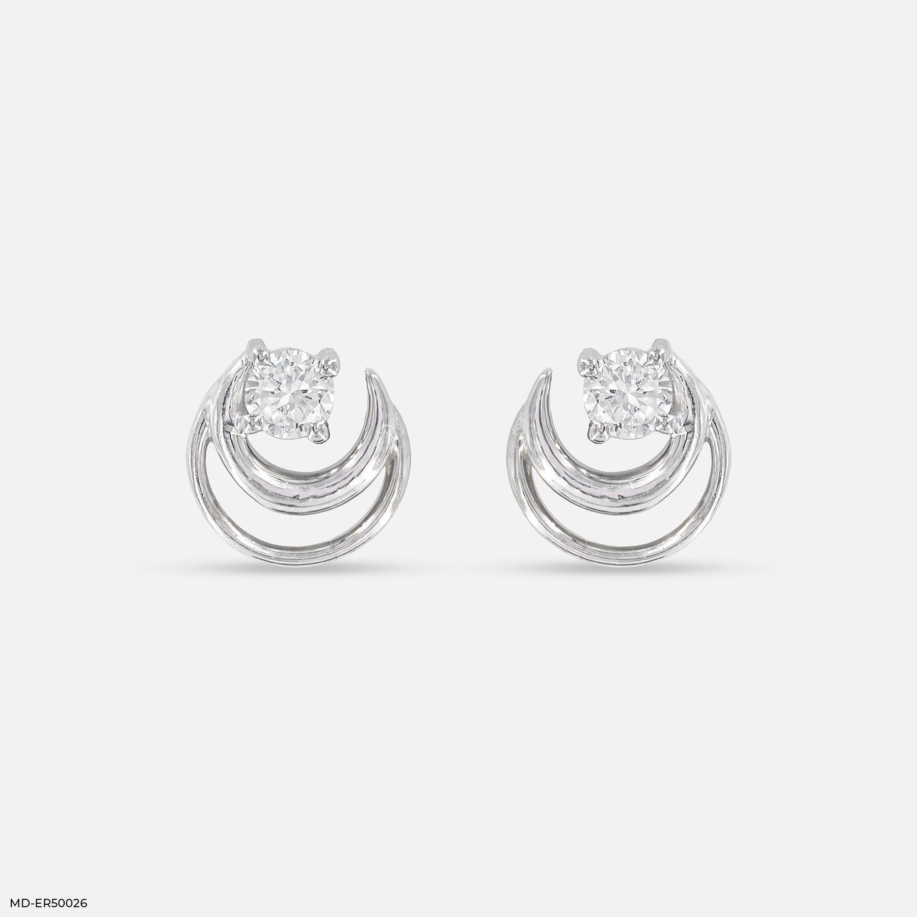 Moonara Spark Lab Diamond Stud 925 Sterling Silver