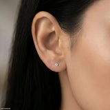 Solin Lab Diamond Stud 925 Sterling Silver