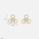 Elowen Bloom Lab Diamond Earrings 925 Sterling Silver