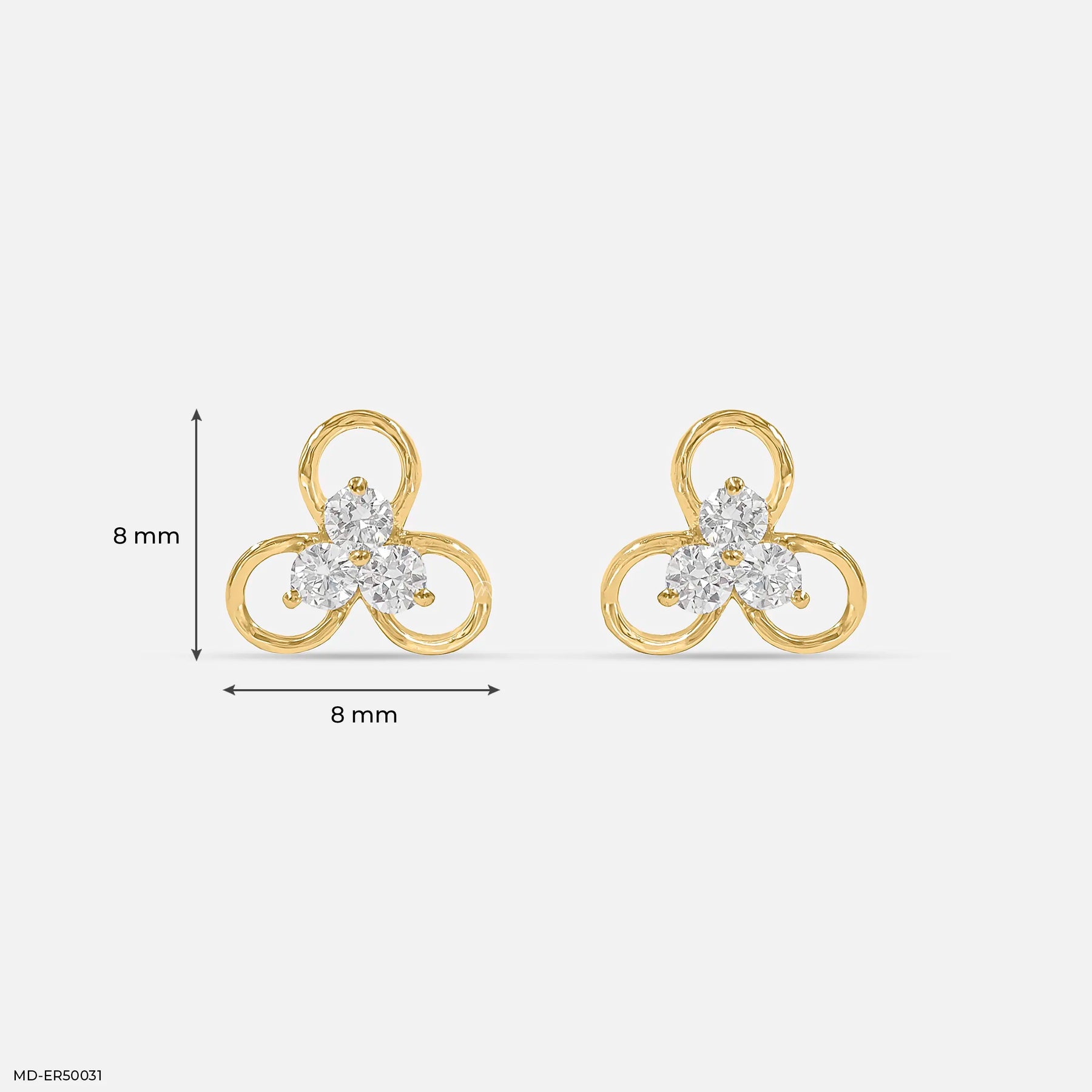 Elowen Bloom Lab Diamond Earrings 925 Sterling Silver