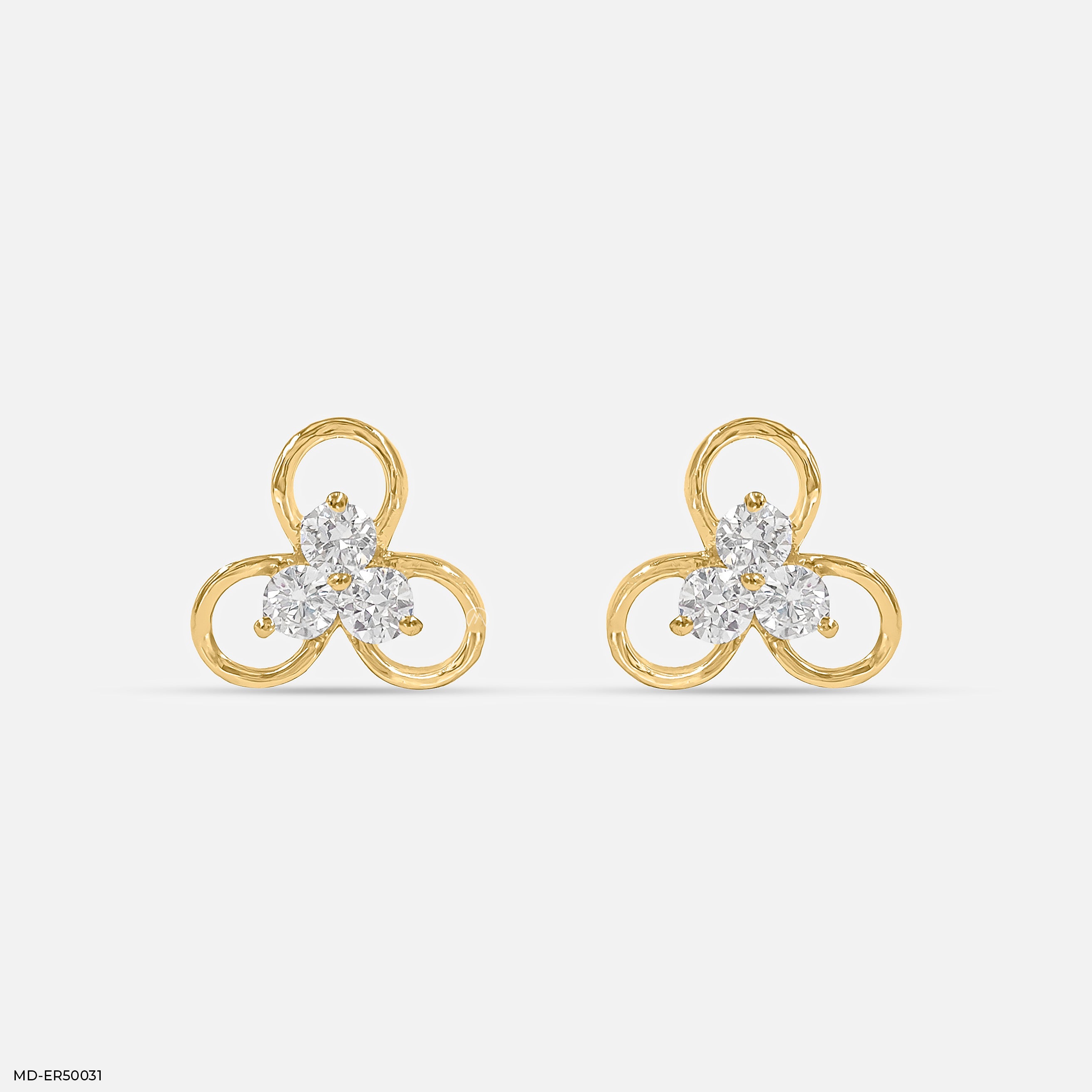 Elowen Bloom Lab Diamond Earrings 925 Sterling Silver