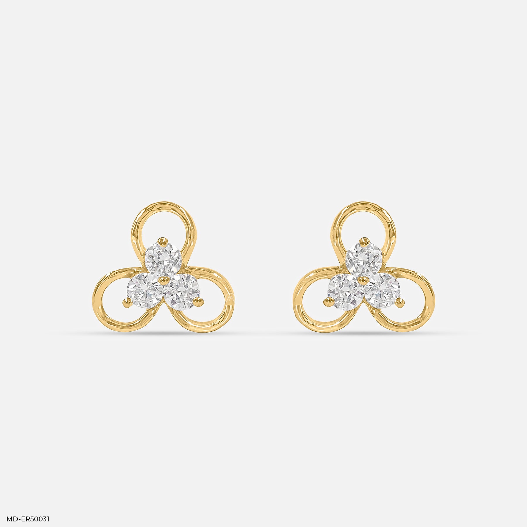 Elowen Bloom Lab Diamond Earrings 925 Sterling Silver