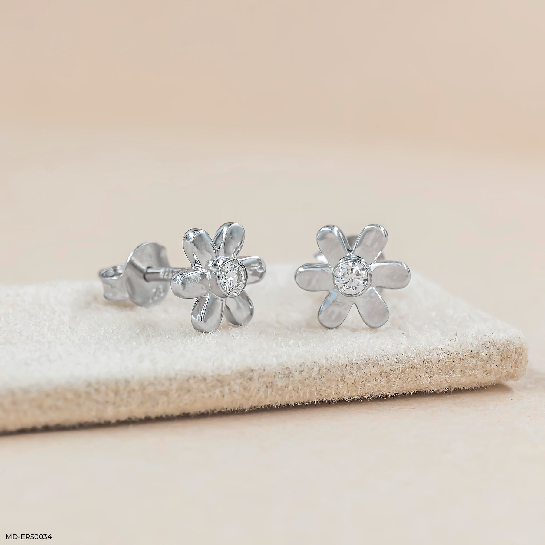 Nargis Dew Lab Diamond Earrings 925 Sterling Silver