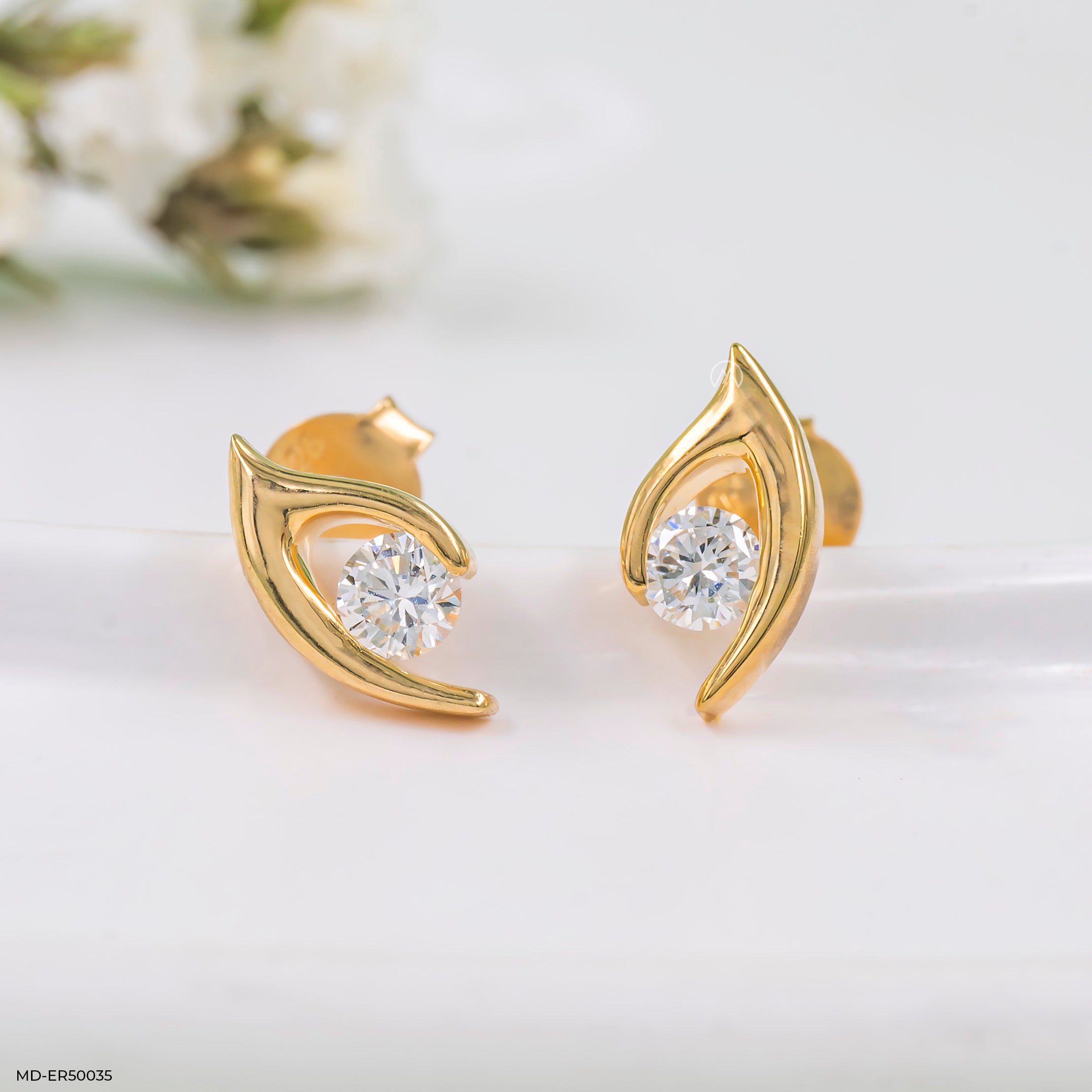 Singular Spark Lab Diamond Earrings 925 Sterling Silver