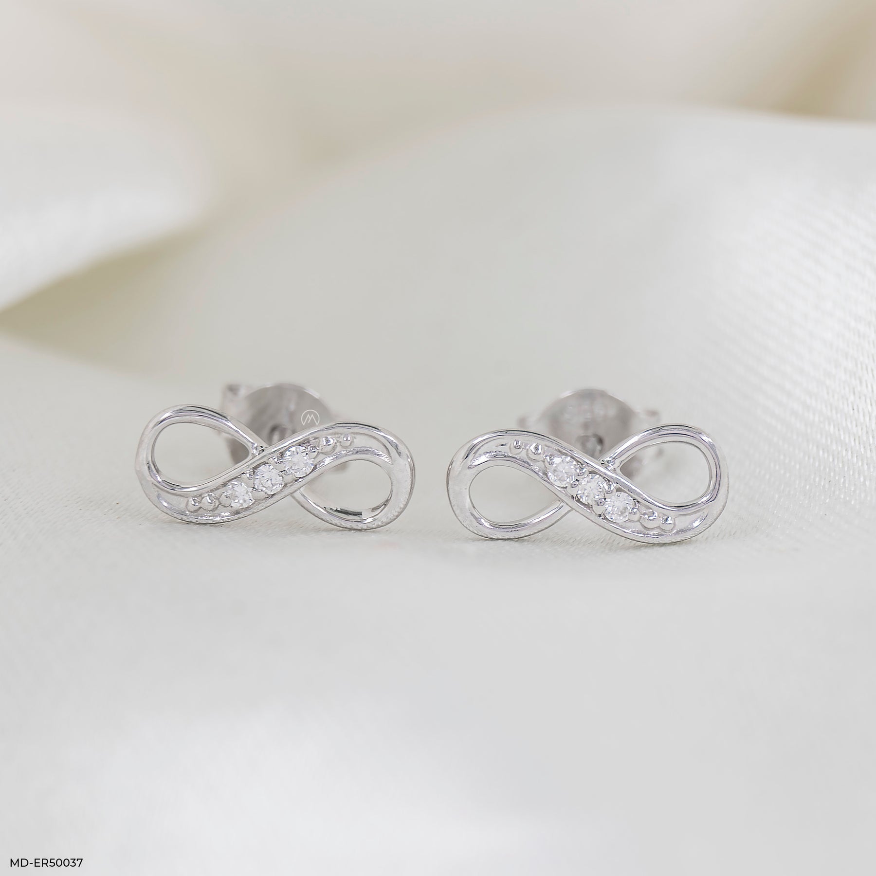 Elfinity Lab Diamond Earrings 925 Sterling Silver