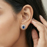 Seraphic Star Lab Diamond Earrings 925 Sterling Silver