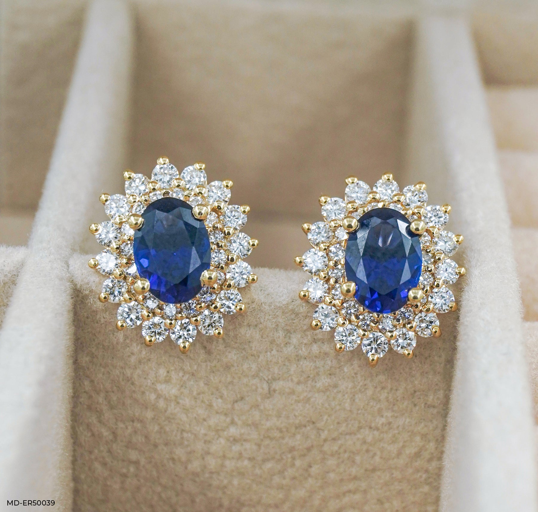 Seraphic Star Lab Diamond Earrings 925 Sterling Silver