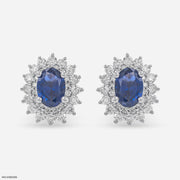 Seraphic Star Lab Diamond Earrings 925 Sterling Silver