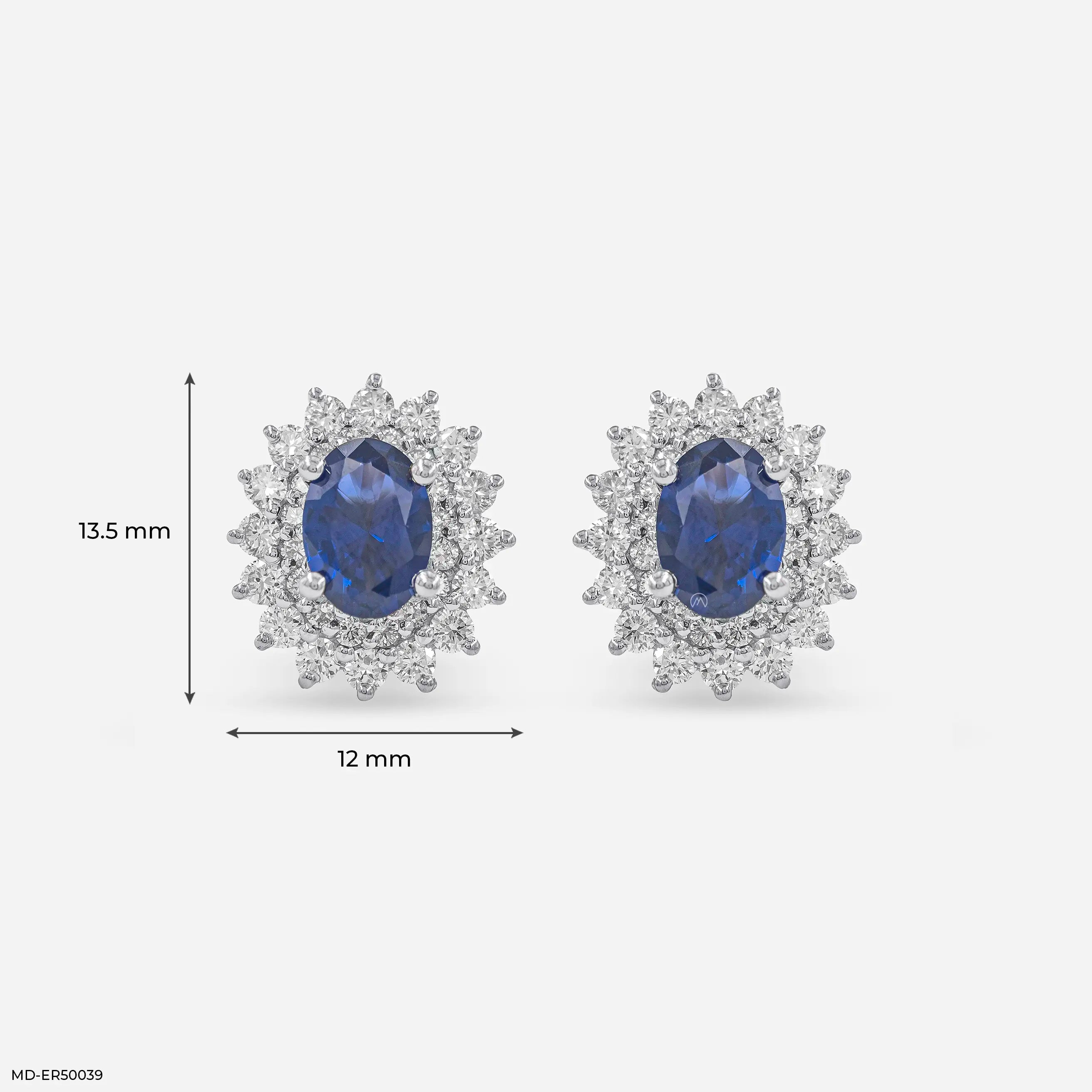 Seraphic Star Lab Diamond Earrings 925 Sterling Silver
