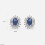 Seraphic Star Lab Diamond Earrings 925 Sterling Silver