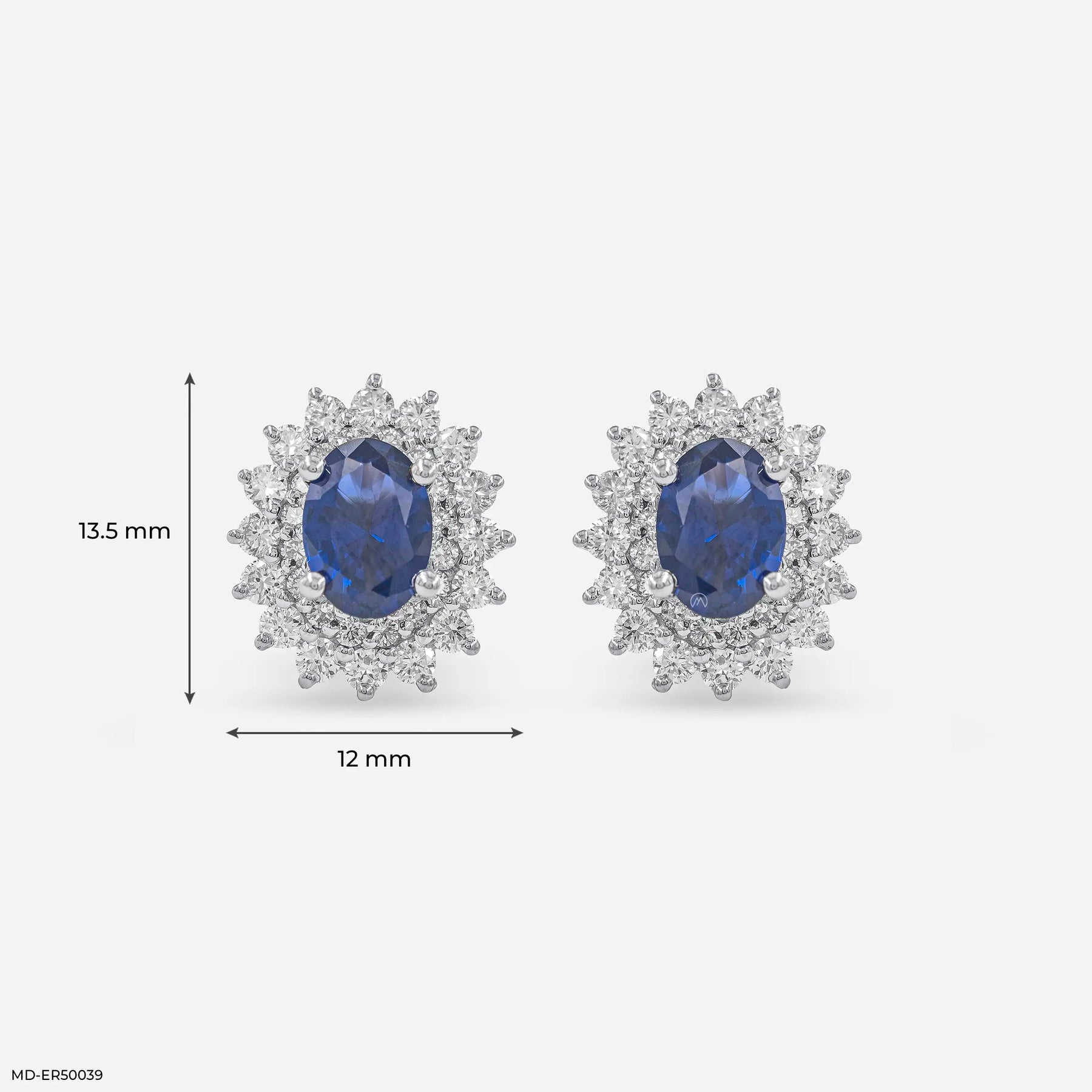 Seraphic Star Lab Diamond Earrings 925 Sterling Silver