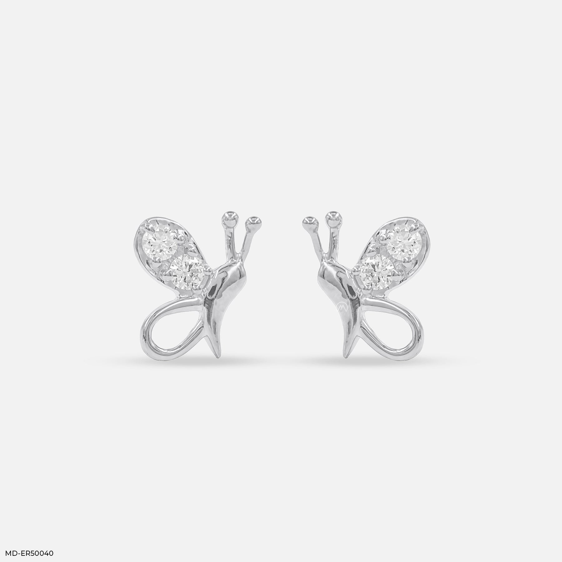 Wings of Grace Lab Diamond Earrings 925 Sterling Silver