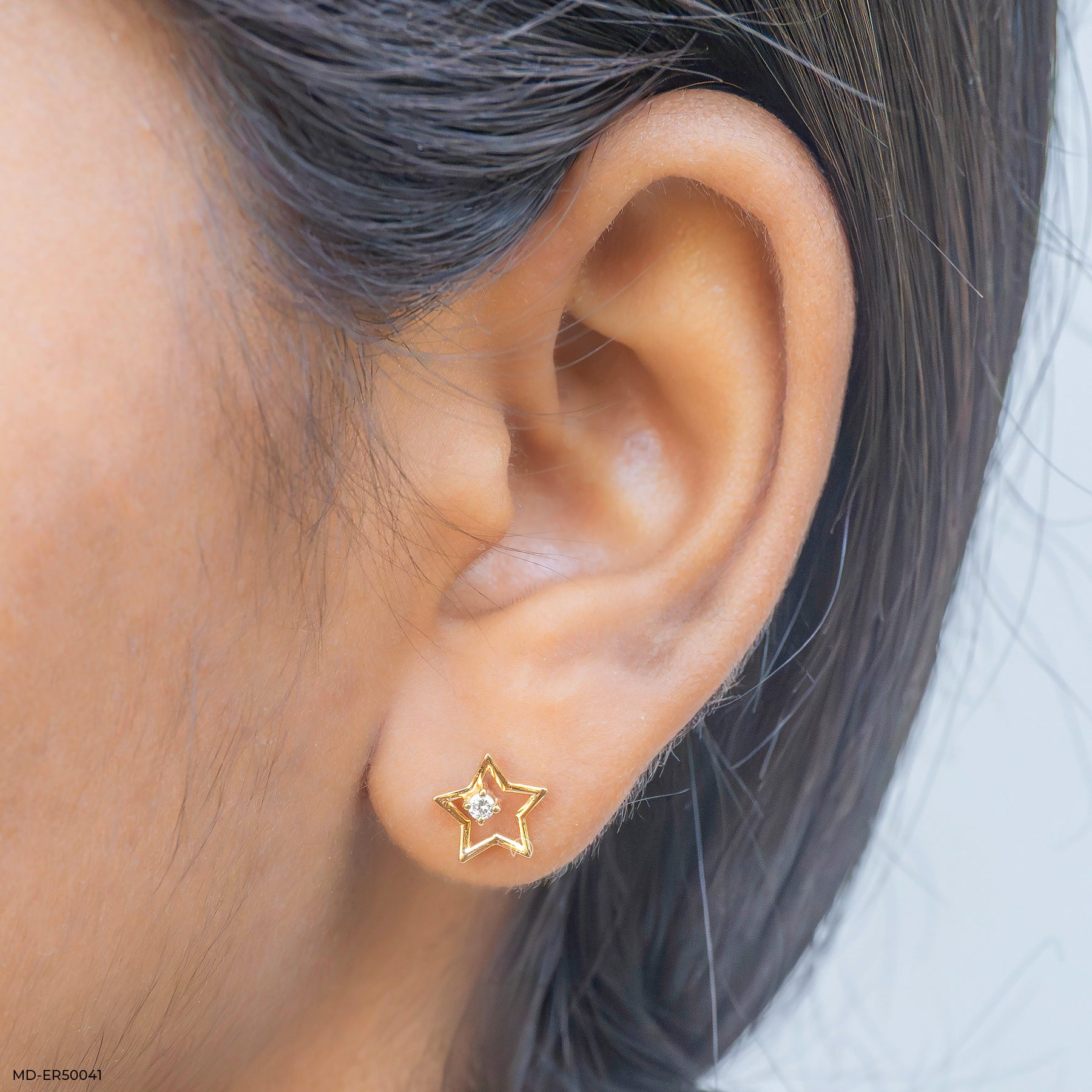 Starlet Lab Diamond Stud 925 Sterling Silver