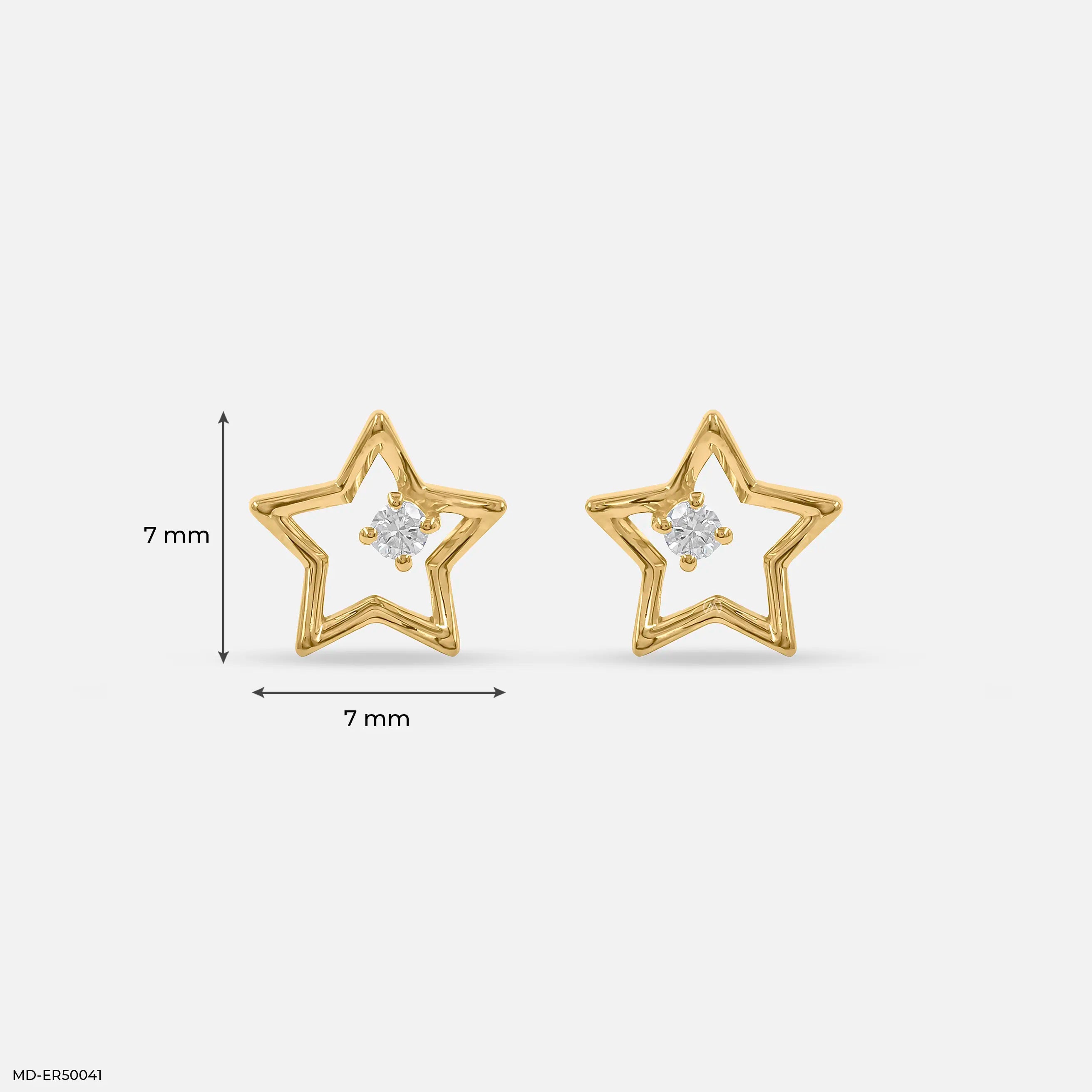 Starlet Lab Diamond Stud 925 Sterling Silver