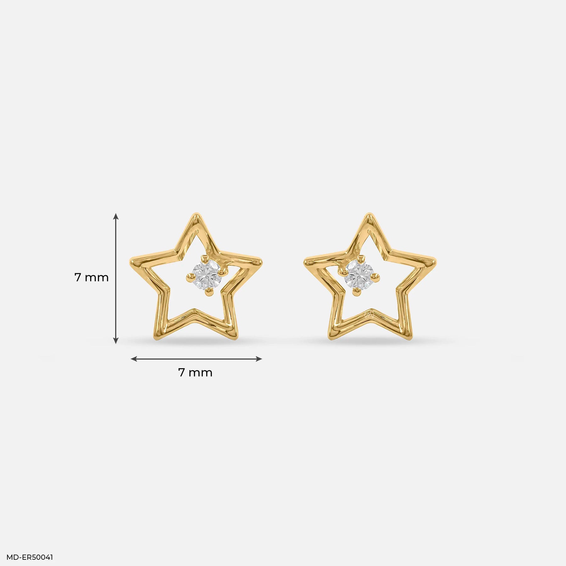 Starlet Lab Diamond Stud 925 Sterling Silver