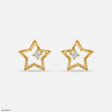 Starlet Lab Diamond Stud 925 Sterling Silver