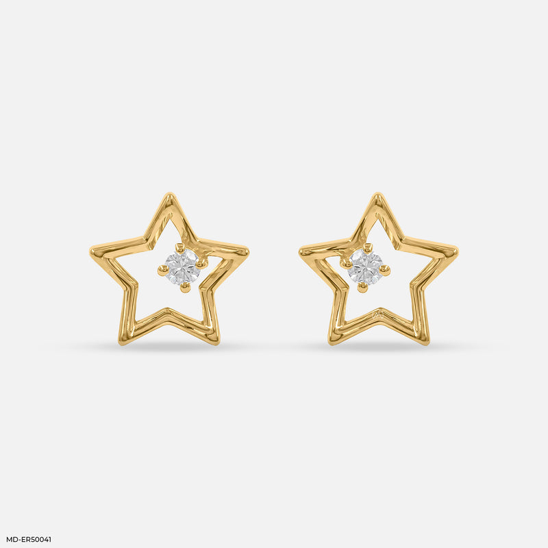 Starlet Lab Diamond Stud 925 Sterling Silver