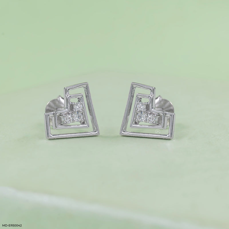Heartlyn Lab Diamond Earrings 925 Sterling Silver