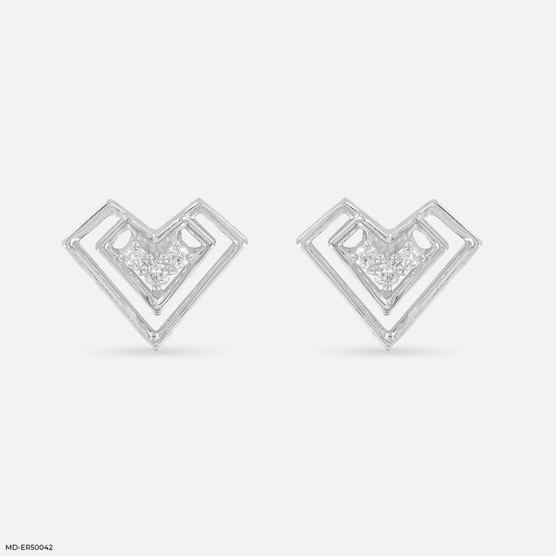 Heartlyn Lab Diamond Earrings 925 Sterling Silver
