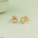 Circle & Shine Lab Diamonds Stud 925 Sterling Silver